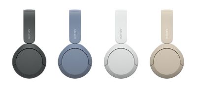 Auriculares inalámbricos  Sony WH-CH520, Bluetooth, 50 horas de autonomía,  Carga rápida, 360 Audio, Conexión multipunto, Cascos estilo diadema, Beige