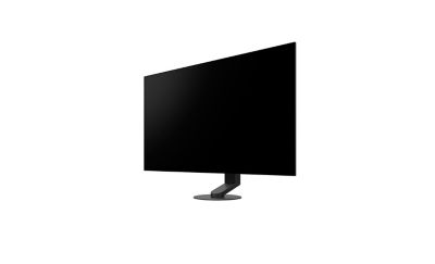 360 view of screen on a stand, on a white background