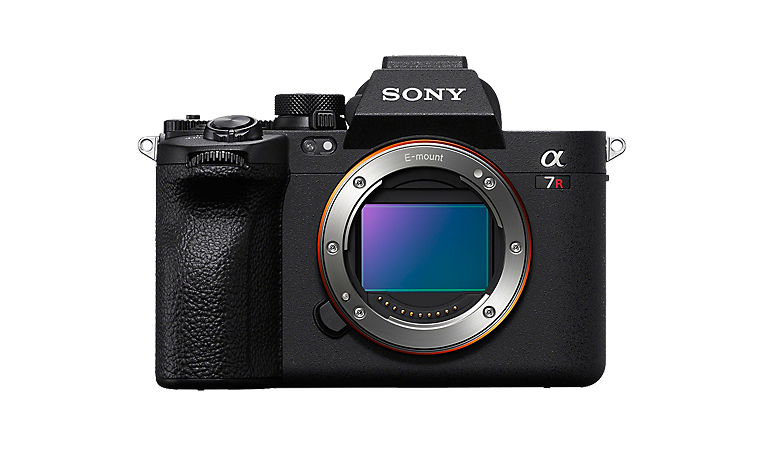 Vista frontal del Sony α7R V