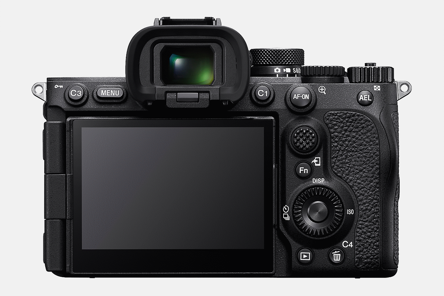 Image of the α7R V with its LCD panel