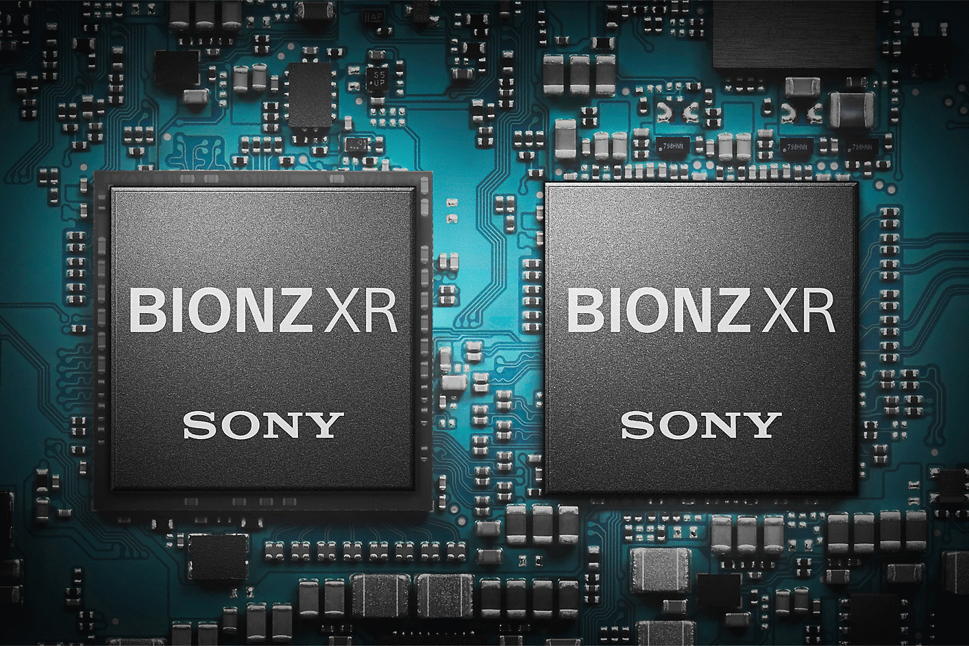 ภาพของระบบประมวลผลภาพ BIONZ XR บนอุปกรณ์