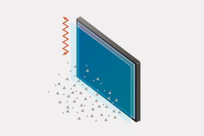 Illustration showing the anti-dust system