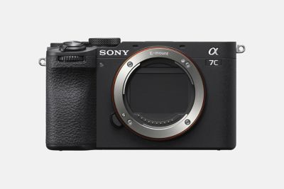 Imagen de producto del frente de la cámara con el obturador del sensor cerrado