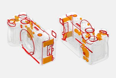 Imagen de las piezas que protegen contra el polvo y la humedad
