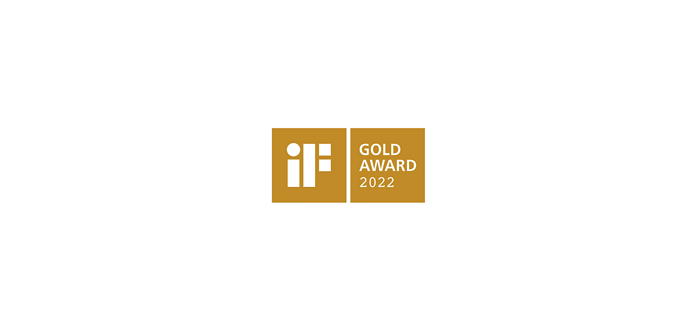 Logo van iF Gold Award 2022, uitgereikt aan Xperia PRO-I
