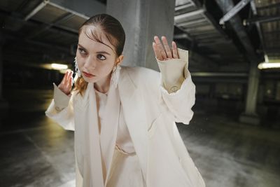 Image of a woman posing, taken with appropriate white balance