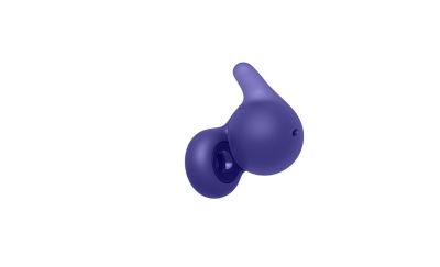 360 rotation of the violet LinkBuds Open earbuds showing the product from all angles