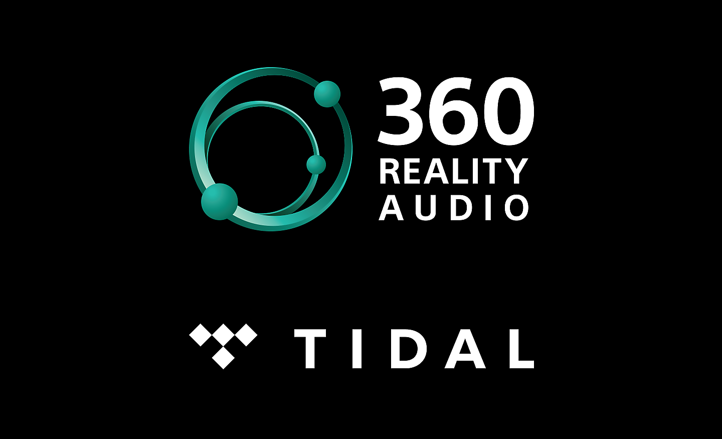 Logo's van 360 Reality Audio en TIDAL