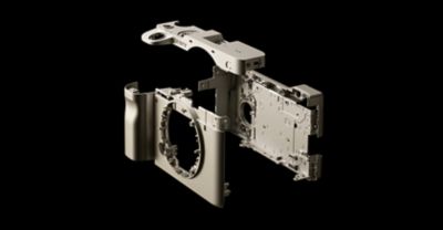 Image of  the camera structure with magnesium parts