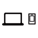 노트북과 스마트폰 아이콘 이미지