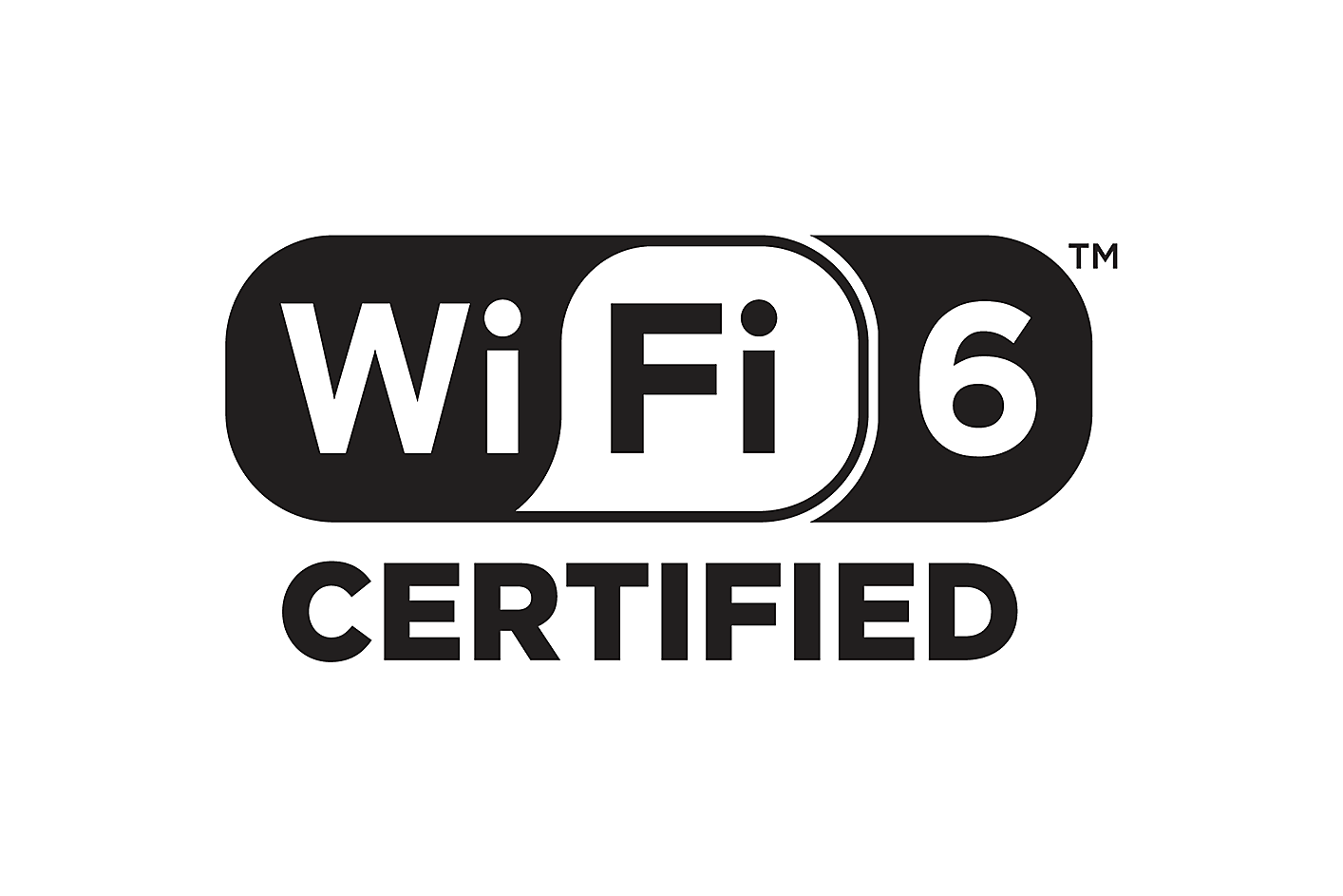 Logotipo de Wi-Fi 6 certificado