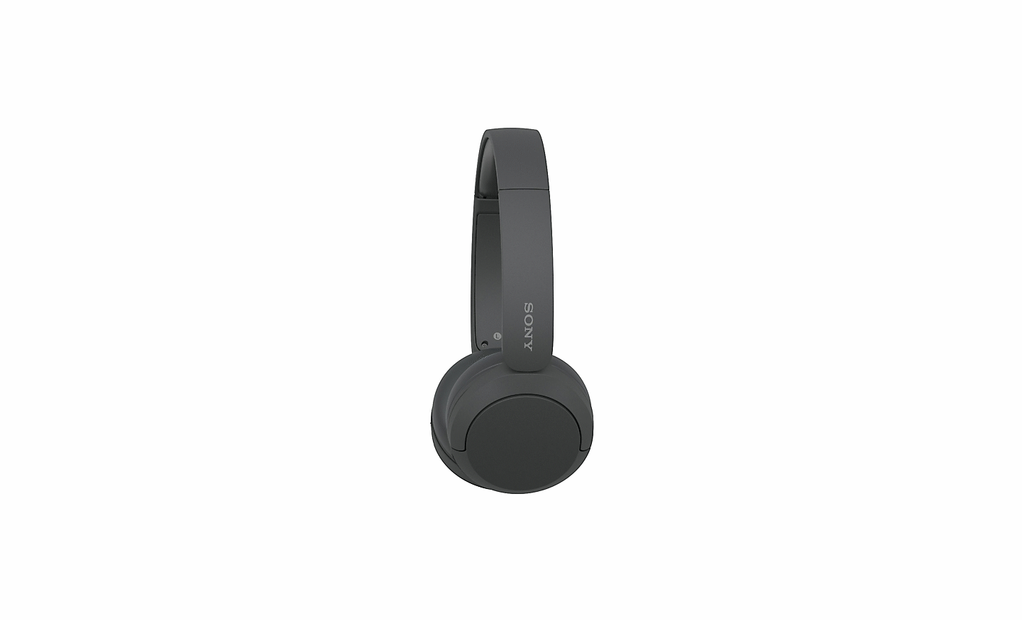 Εικόνα μαύρων ακουστικών Sony WH-CH520 σε λευκό φόντο