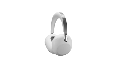 A pair of white 1000X THE COLLEXION headphones with 360 angle