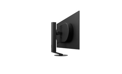 360 view of screen on a stand, on a white background