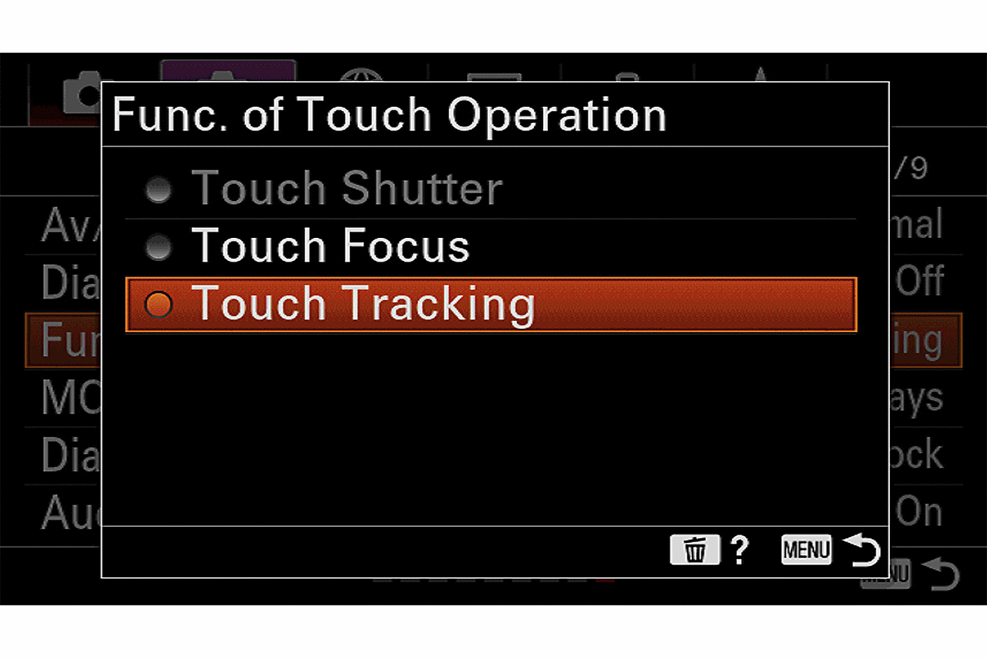 Aktivierung des Echtzeit-Trackings per Touch-Tracking