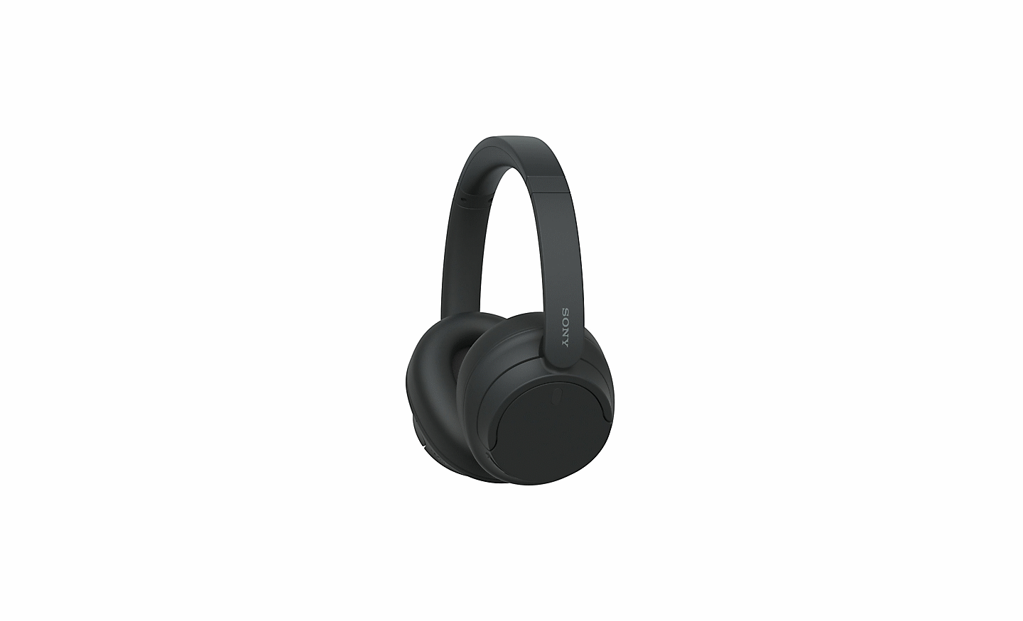 Εικόνα μαύρων ακουστικών Sony WH-CH720 σε λευκό φόντο