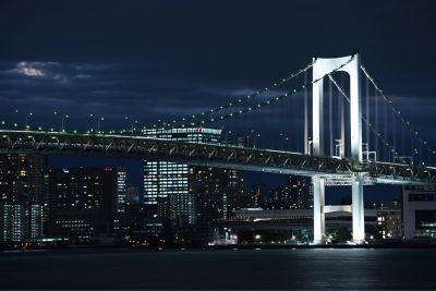 低光下的城市夜景