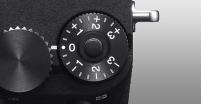 Locking Exposure Compensation dial