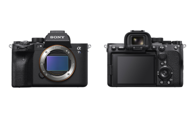 Vista frontal e traseira da α7sm3