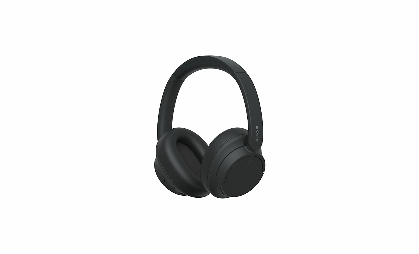 Изображение на чифт черни слушалки Sony WH-CH720 на бял фон