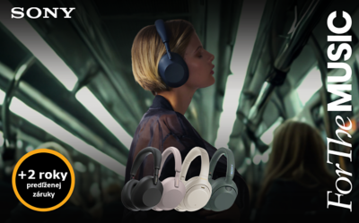2 roky predĺženej záruky na vybrané slúchadlá Sony