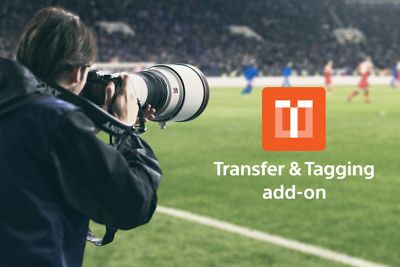 使用 α1 進行戶外拍攝和「傳輸及標記」附加功能標誌