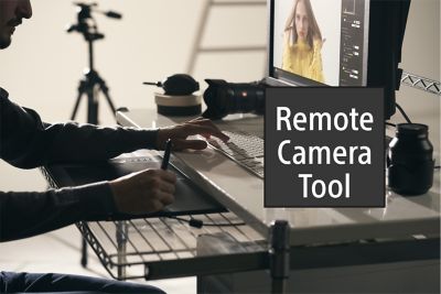 相機左側視圖展示 1000BASE-T 乙太網絡接頭