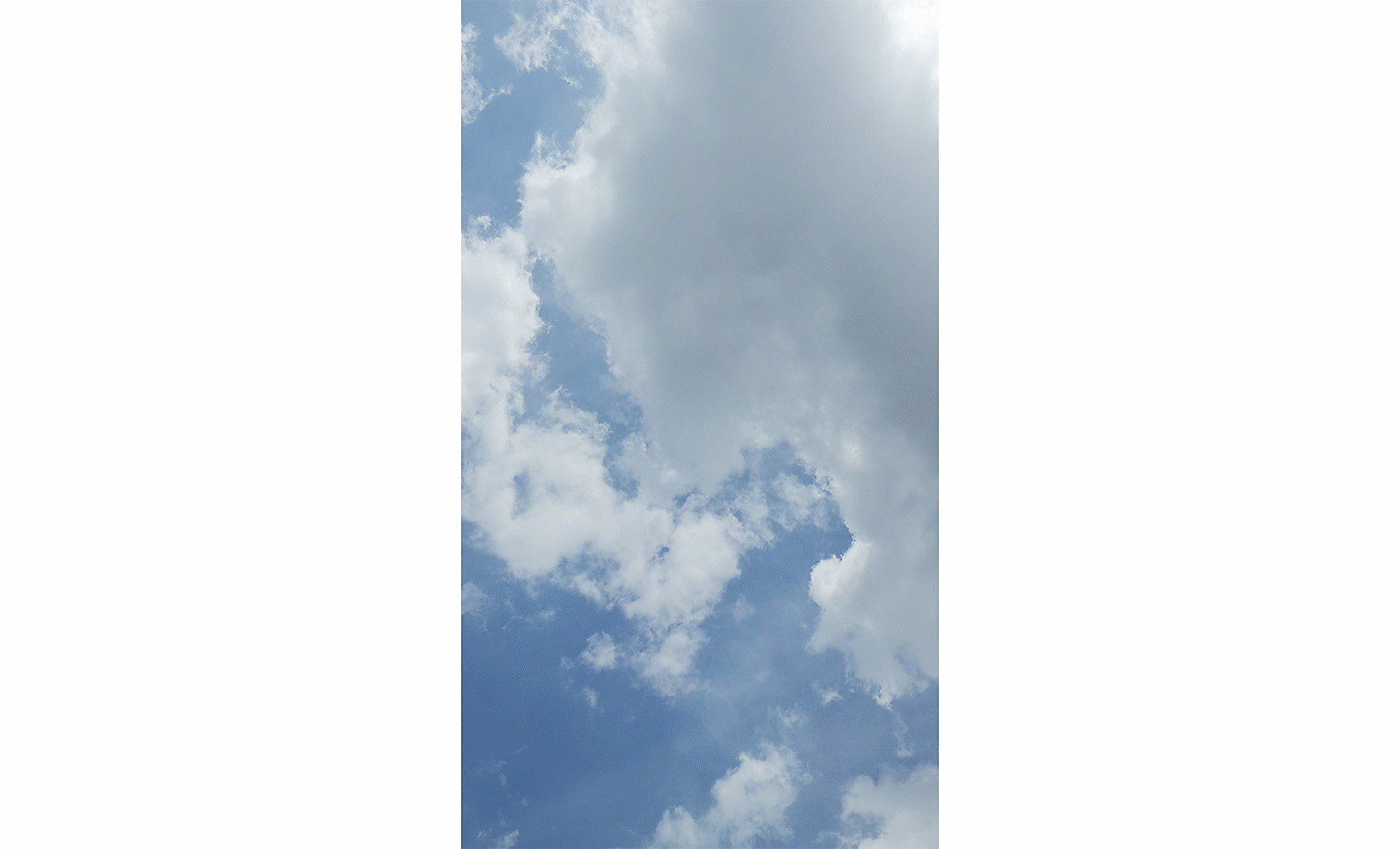 Image of clouds in a blue sky