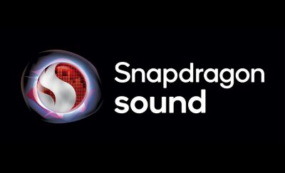 Изображение звукового логотипа Snapdragon на черном фоне