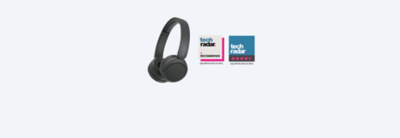 WH-CH520 headphones with two TechRadar 2023 award logos
