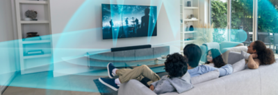 Lo último de Sony es un sistema de cine en casa portátil, sin cables y con  sonido espacial