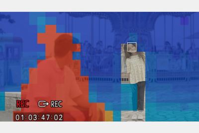 초점에서 벗어난 영역을 따뜻하거나 차가운 색으로 표시하는 Focus Map 토토사이트 펫의 일러스트레이션
