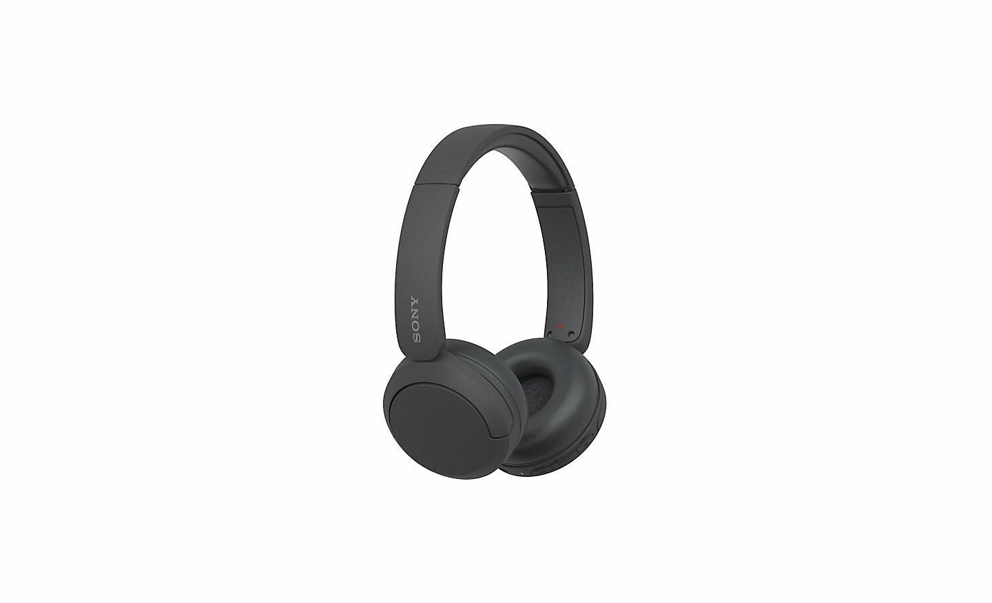 Bilde av et par svarte Sony WH-CH520-hodetelefoner mot en hvit bakgrunn