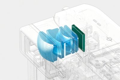 Primer plano de los diales superiores de la cámara
