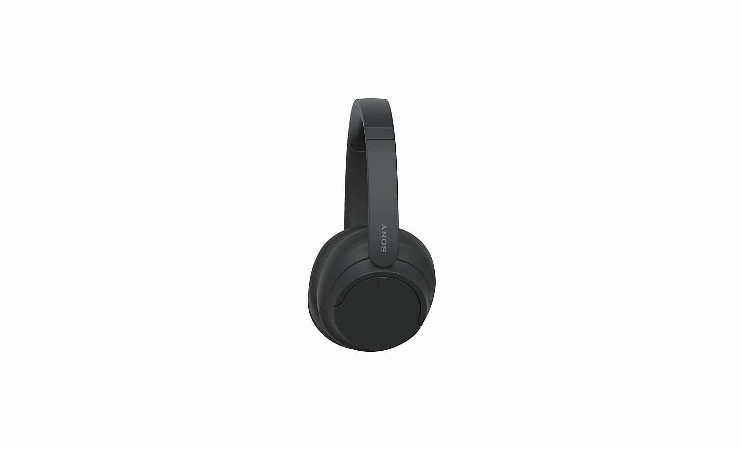 흰색 배경 위에 있는 블랙 색상의 소니 WH-CH720 헤드폰 이미지