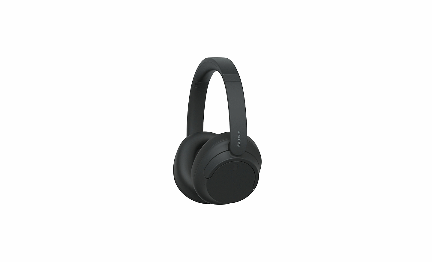 白色背景中一對黑色 Sony 的 WH-CH720 耳機影像