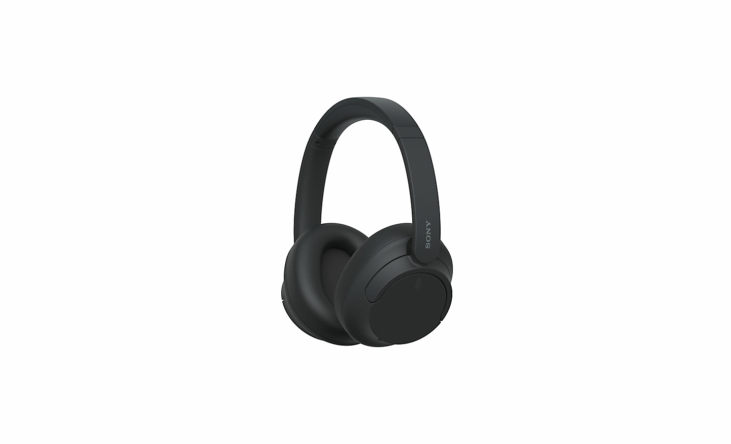 Image d'un casque Sony WH-CH720 noir sur un fond blanc