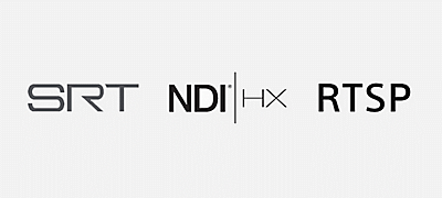 Phát trực tiếp bằng RTSP / NDI|HX / SRT qua IP 