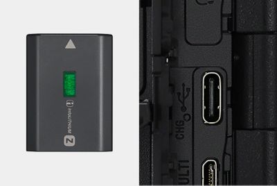 Imagen del suministro de alimentación USB en funcionamiento
