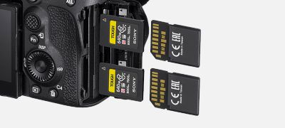 Two CFexpress Type A compatible media slots