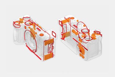 Imagen de las piezas que protegen contra el polvo y la humedad