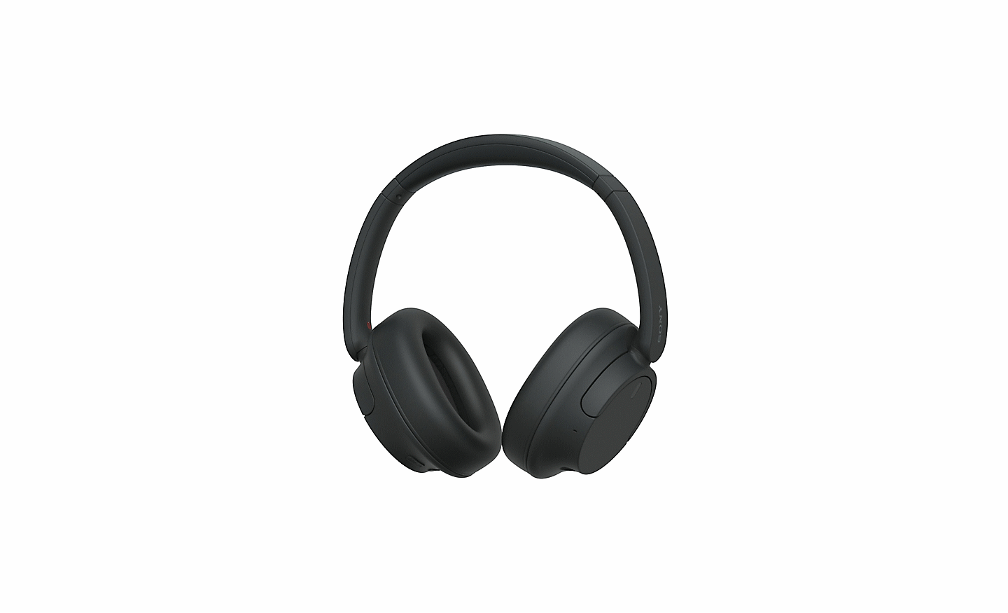 Zdjęcie czarnych słuchawek Sony WH-CH720 na białym tle