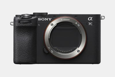 Imagen de producto del frente de la cámara con el obturador del sensor cerrado