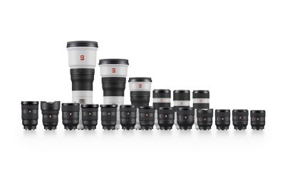 Product image of the full G Master lens lineup