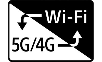 Логотип Wi-Fi 5G/4G.