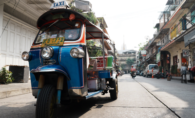 Blue tuk tuk