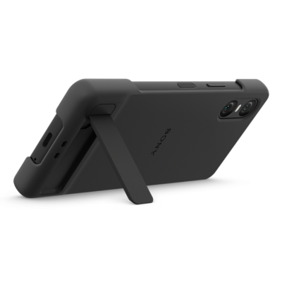 Sony Stylowa osłona z podpórką do smartfonu Xperia 10 VI | Dwa ustawienia podpórki dla miłośników oglądania in Czarny