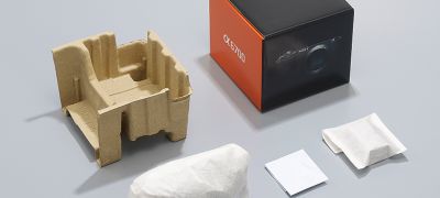 Recycled materials in our digital camera products 