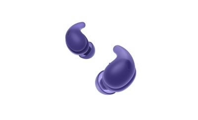 360 rotation of the violet LinkBuds Fit earbuds showing the product from all angles