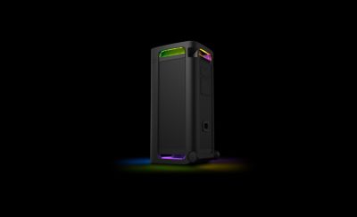 Imagen giratoria del parlante que muestra el producto desde todos los ángulos.